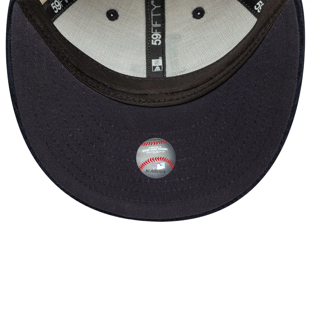 New Era - 59Fifty Fitted Cord LA Dodgers Low Profile Cap - Navy/Cream